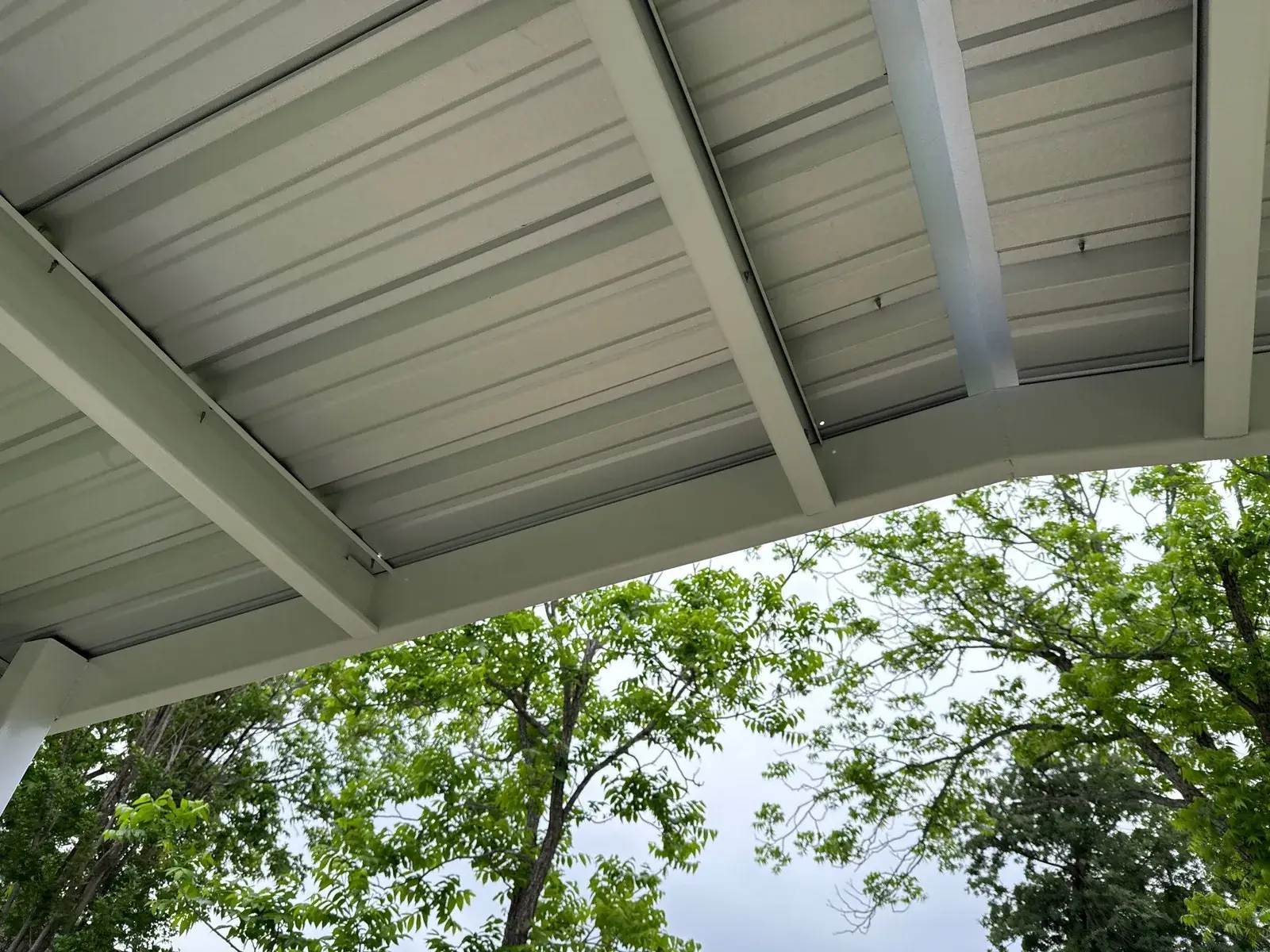 R-Panel exposed-fastener metal roof