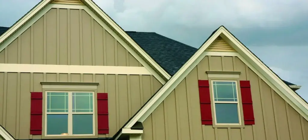 Hardie panel vertical siding on a Georgetown home